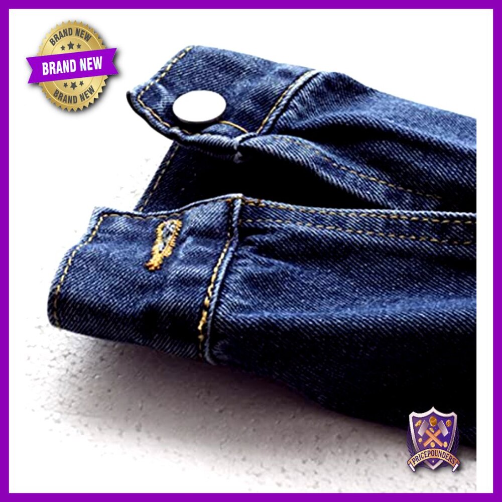 Distressed Denim Jacket Casual Chic Ripped Oversized Y2K Retro Style with - Picture 6 of 7